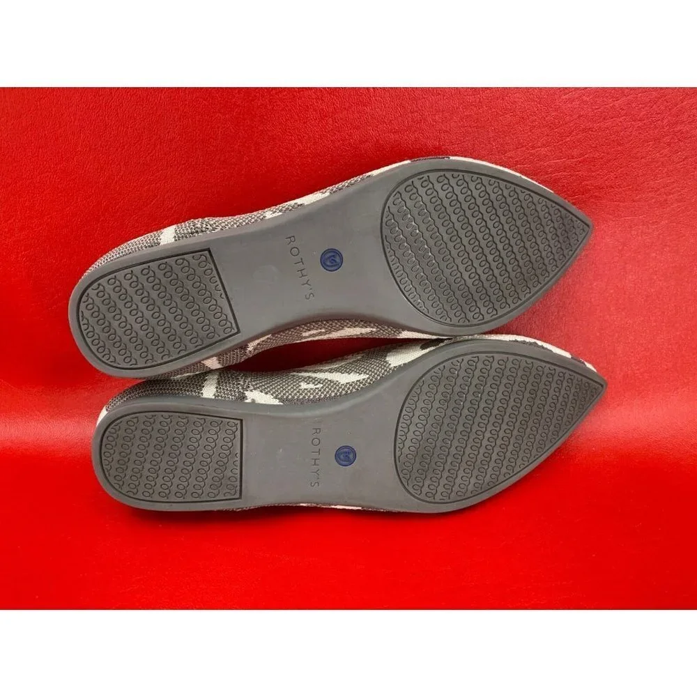 Rothy's Rare Moroccan Rose Limited Edition The Point Flats Shoes Sz 8